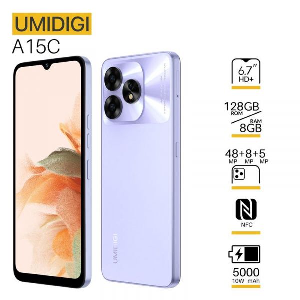  UMIDIGI A15C (MP34) 6.7" 8/128, 2SIM, 5000,  6973553523163 -  1