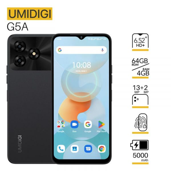 UMIDIGI  G5A (MP38) 6.52" 4/64, 2SIM, 5000,  6973553523262 -  1