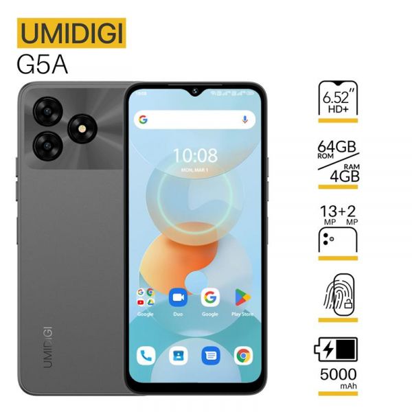 UMIDIGI  G5A (MP38) 6.52" 4/64, 2SIM, 5000,  6973553523309 -  1