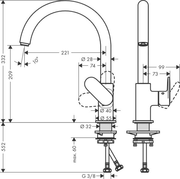 Hansgrohe  Vernis Blend M35    71870670 71870670 -  1