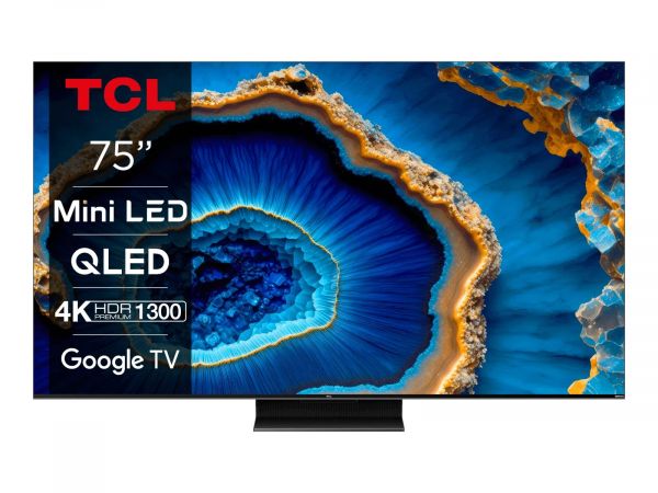  75" TCL MiniLED 4K 144Hz Smart Google TV Titan ONKYO sound 75MQLED80 -  1