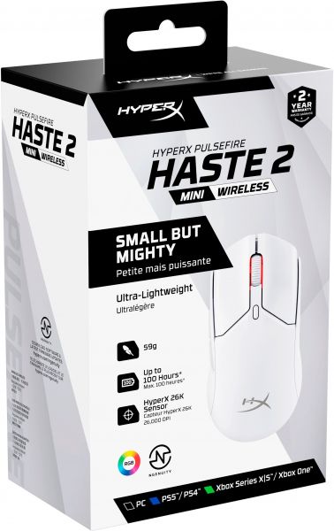  HyperX Pulsefire Haste 2 mini, RGB, USB-A/WL/BT,  7D389AA -  10