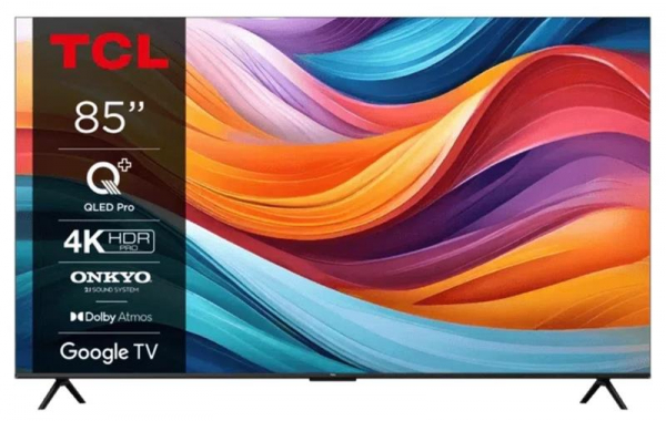  85" TCL QLED 4K 60Hz Smart Google TV Titan ONKYO sound 85T7B -  1