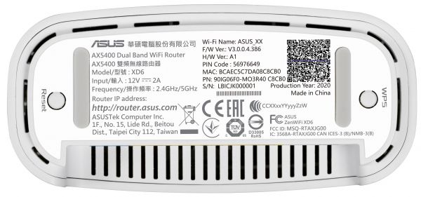  ASUS ZenWiFi XD6 1PK white AX5400 1xGE LAN 3x1GE WAN WPA3 OFDMA MESH 90IG06F0-MO3R60 -  5