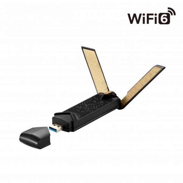 WiFi- ASUS  USB-AX56 AX1800 USB 3.0 WPA3 MU-MIMO OFDMA 90IG06H0-MO0R10 -  2