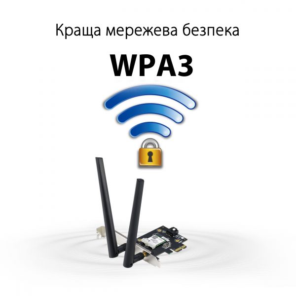 WiFi- ASUS PCE-AXE5400 Bluetooth 5.2 PCI Express WPA3 OFDMA MU-MIMO 90IG07I0-ME0B10 -  4