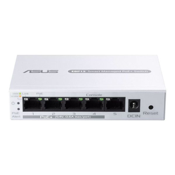  ASUS ExpertWiFi EBP15 5xGE (4xPoE), 60,  L2+ 90IG08D0-MO3B00 -  1