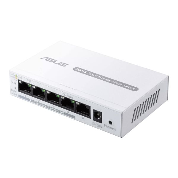  ASUS ExpertWiFi EBP15 5xGE (4xPoE), 60,  L2+ 90IG08D0-MO3B00 -  3