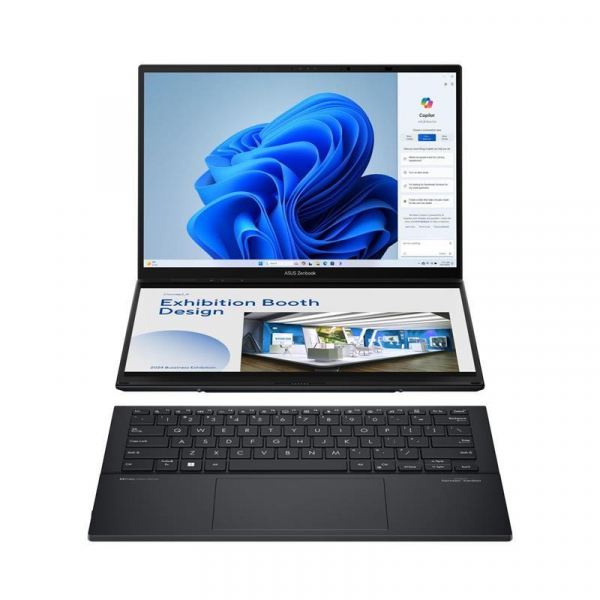 ASUS  Zenbook Duo UX8406MA-QL104W 14" FHD OLED, Intel Ultra 9 185H, 32GB, F2TB, UMA, Win11, ѳ 90NB12U1-M00N80 -  1