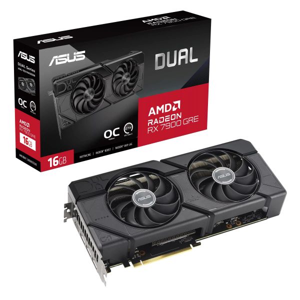  ASUS Radeon RX 7900 GRE 16GB GDDR6 DUAL OC DUAL-RX7900GRE-O16G 90YV0J90-M0NA00 -  12