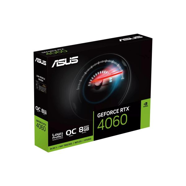  ASUS GeForce RTX 4060 8GB GDDR6 OC low profile RTX4060-O8G-LP-BRK 90YV0JL0-M0NA00 -  7