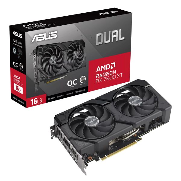  ASUS Radeon RX 7600 XT 16GB GDDR6 DUAL OC DUAL-RX7600XT-O16G 90YV0K21-M0NA00 -  13