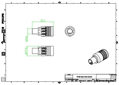 Philips  ZXP399 endcap female connector 20.  911401742412 -  2