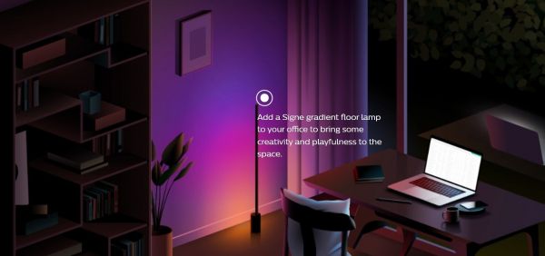    Philips Hue Signe, 2000K-6500K, RGB, Gradient, ZigBee, Bluetooth, , 55,  915005986901 -  9