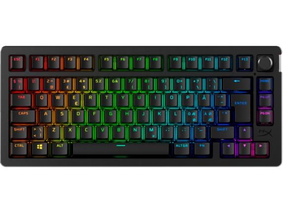   HyperX Alloy Rise 75key, Red, USB-A/WL/BT, EN/UA, RGB,  91Y91AA -  1