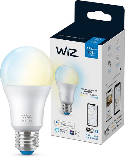   WiZ, E27, 8W, 60W, 806Lm, A60, 2700-6500K, Wi-Fi 929002383502 -  1