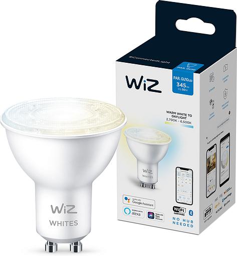   WiZ, GU10, 4.7W, 50W, 345Lm, 2700-6500K, Wi-Fi 929002448302 -  1