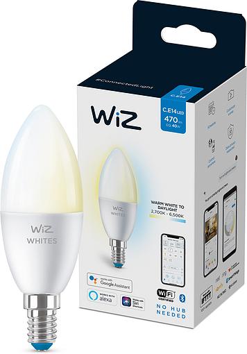   WiZ, E14, 4.9W, 40W, 400Lm, C37, 2700-6500K, Wi-Fi 929002448702 -  1