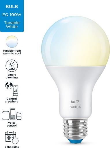   WiZ, E27, 13W, 100W, 1520Lm, A67, 2700-6500K, Wi-Fi 929002449602 -  11