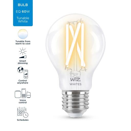   WiZ, E27, 7W, 60W, 806Lm, A60, 2700-6500, , Wi-Fi 929003017201 -  7