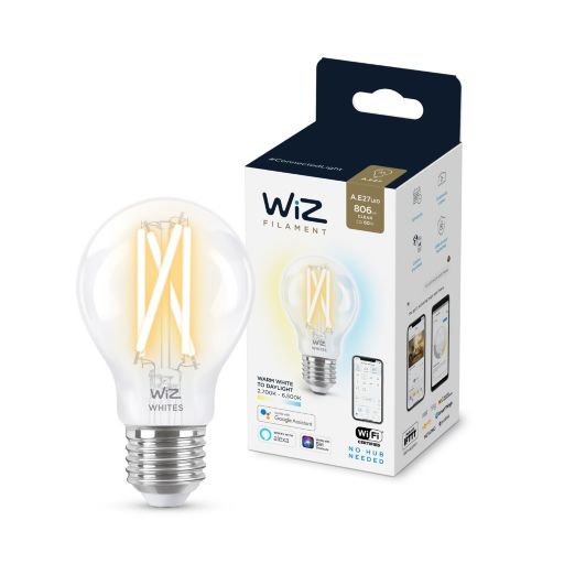   WiZ, E27, 7W, 60W, 806Lm, A60, 2700-6500, , Wi-Fi 929003017201 -  1