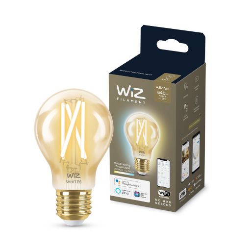   WiZ, E27, 7W, 50W, 640Lm, A60, 2000-5000, , Wi-Fi 929003017401 -  1