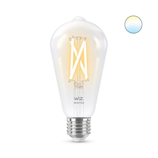   WiZ, E27, 7W, 60W, 806Lm, ST64 2700-6500K  Wi-Fi 929003018601 -  2