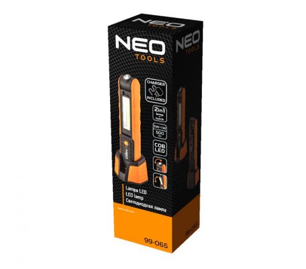   Neo Tools, 500 , 5  + 1 , USB,  + , 2600 , 3.7 Li-ion, COB LED, IP20 99-065 -  13