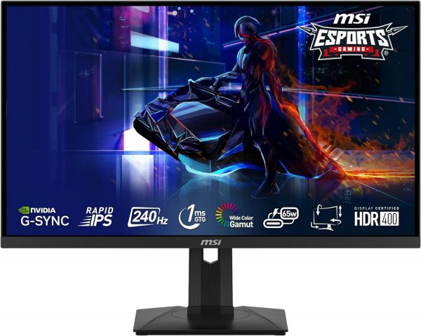 MSI  27" G274QPX 2xHDMI, DP, USB-C, Audio, IPS, 2560x1440, 240Hz, 1ms, sRGB 136%, G-sync, Pivot, HDR400 9S6-3CC29H-040 -  1