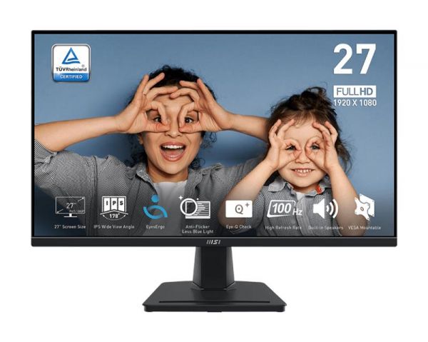  MSI 27" PRO MP275 D-Sub, HDMI, MM, IPS, 100Hz, 4ms, sRGB 93% 9S6-3PC3CM-048 -  1