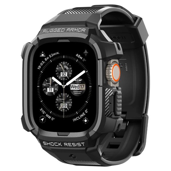    21 Spigen  Apple Watch Ultra 49mm Rugged Armor Pro, Black ACS05460 -  5