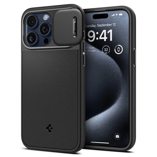  Spigen  Apple iPhone 15 Pro Max Optik Armor MagFit, Black ACS06599 -  2