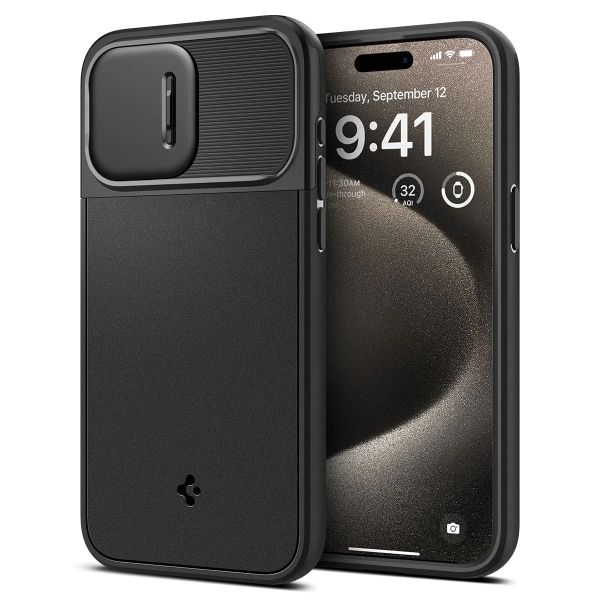  Spigen  Apple iPhone 15 Pro Max Optik Armor MagFit, Black ACS06599 -  3