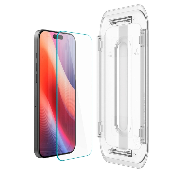  Spigen  iPhone 16 Pro, Glas.tR EZ Fit, (2 Pack) AGL07928 -  5