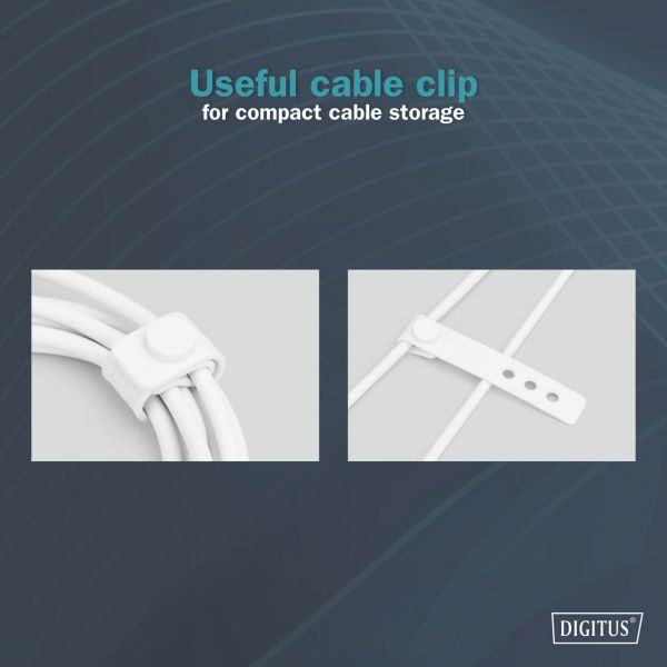  USB-C > USB-C /, DIGITUS, 1, USB 2.0, 60W, ,  AK-300341-010-W -  8