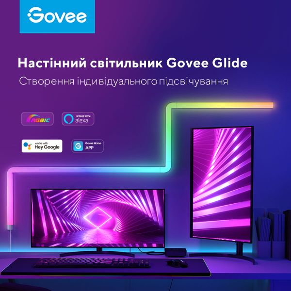 Govee    H6062 Glide RGBIC Wall Light (8+4) RGB B6062302 -  6