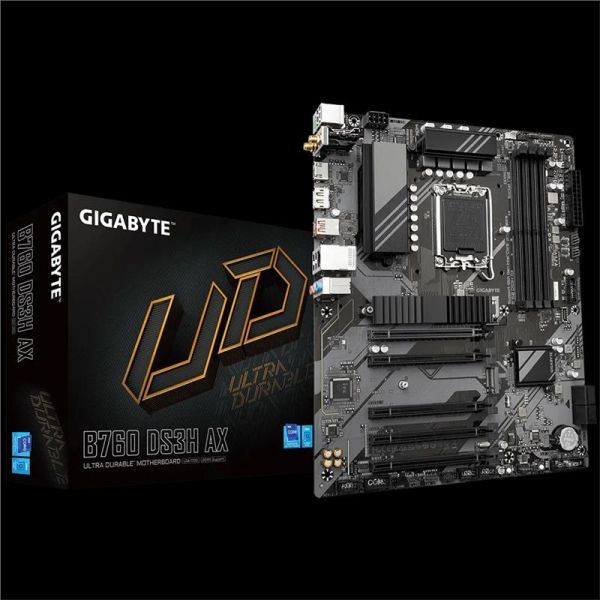   GIGABYTE B760 DS3H AX s1700 B760 4xDDR5 M.2 HDMI DP Wi-Fi ATX B760_DS3H_AX -  1