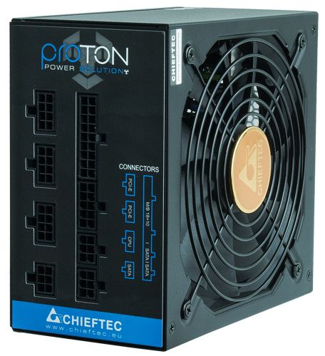   CHIEFTEC Proton (1000W), >85%, 80+ Bronze, 140mm, 1xMB 24pin(20+4), 1xCPU 8pin(4+4), 1xCPU 8pin, 3xMolex, 9xSATA, 6xPCIe 8pin(6+ Modular BDF-1000C -  2