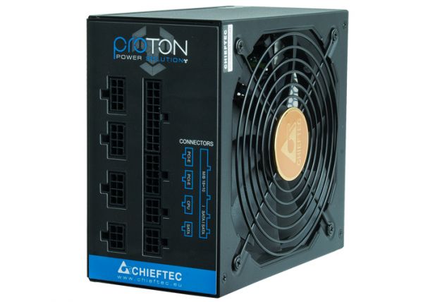 Chieftec   Proton (750W), >85%, 80+ Bronze, 140, 1xMB 24pin(20+4), 1xCPU 8pin(4+4), 3xMolex, 6xSATA, 4xPCIe 8pin(6+2), Fully Modular BDF-750C -  2