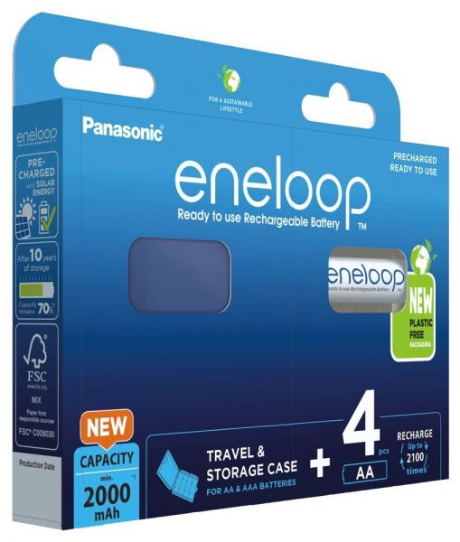  Panasonic Eneloop NI-MH  AA 2000  , 4 ,     BK-3MCDEC4BE -  3