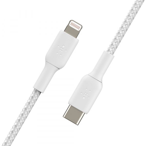  Belkin USB- - Lightning BRAIDED 1m White CAA004BT1MWH -  4