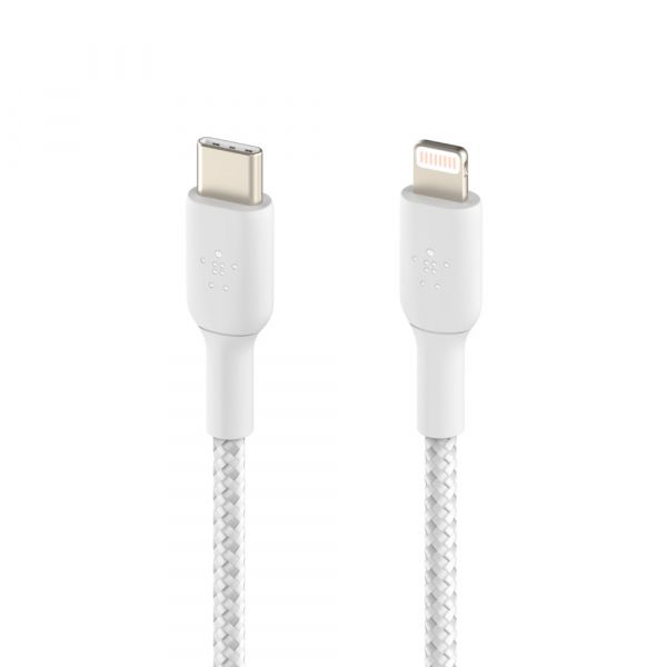  Belkin USB- - Lightning BRAIDED 2m White CAA004BT2MWH -  4