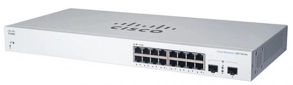  Cisco CBS220 Smart 16-port GE, PoE, 2x1G SFP CBS220-16P-2G-EU -  2