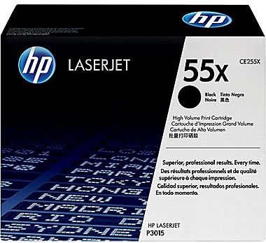  HP 55X LJ P3015/M521/M525 Black (12500 ) CE255X -  1