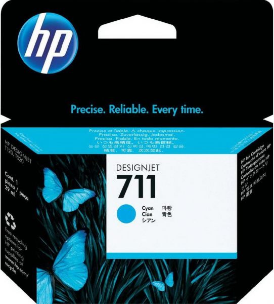  HP No.711 DesignJet T120/T125/T130/T520 Cyan CZ130A -  1