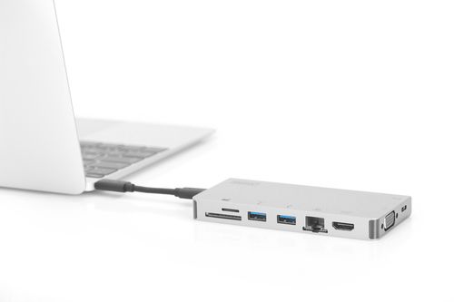 - DIGITUS Travel USB-C, 8 Port DA-70866 -  3