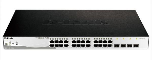  D-Link DGS-1210-28MP 24xGE PoE, 4xSFP, 370W, WebSmart DGS-1210-28MP -  1