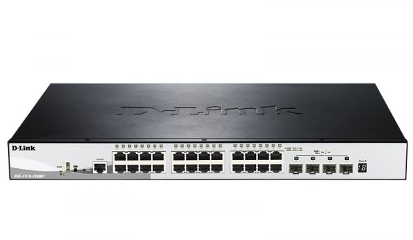  D-Link DGS-1510-28XMP 24xGE PoE, 4xSFP+, SmartPro DGS-1510-28XMP -  1