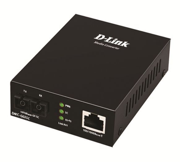  D-Link DMC-G02SC 1xGE, 1x1000BaseSX MM, 550, SC DMC-G02SC -  1