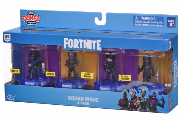    Domez Fortnite Launch Squad Omega, Raven, Elite Agent, Black Knight DMZ0170 -  1